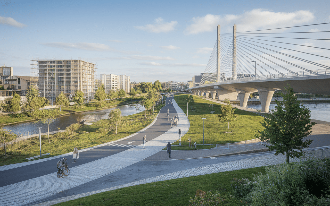 Nouveaux aménagements urbains boulevard jean jacques bosc