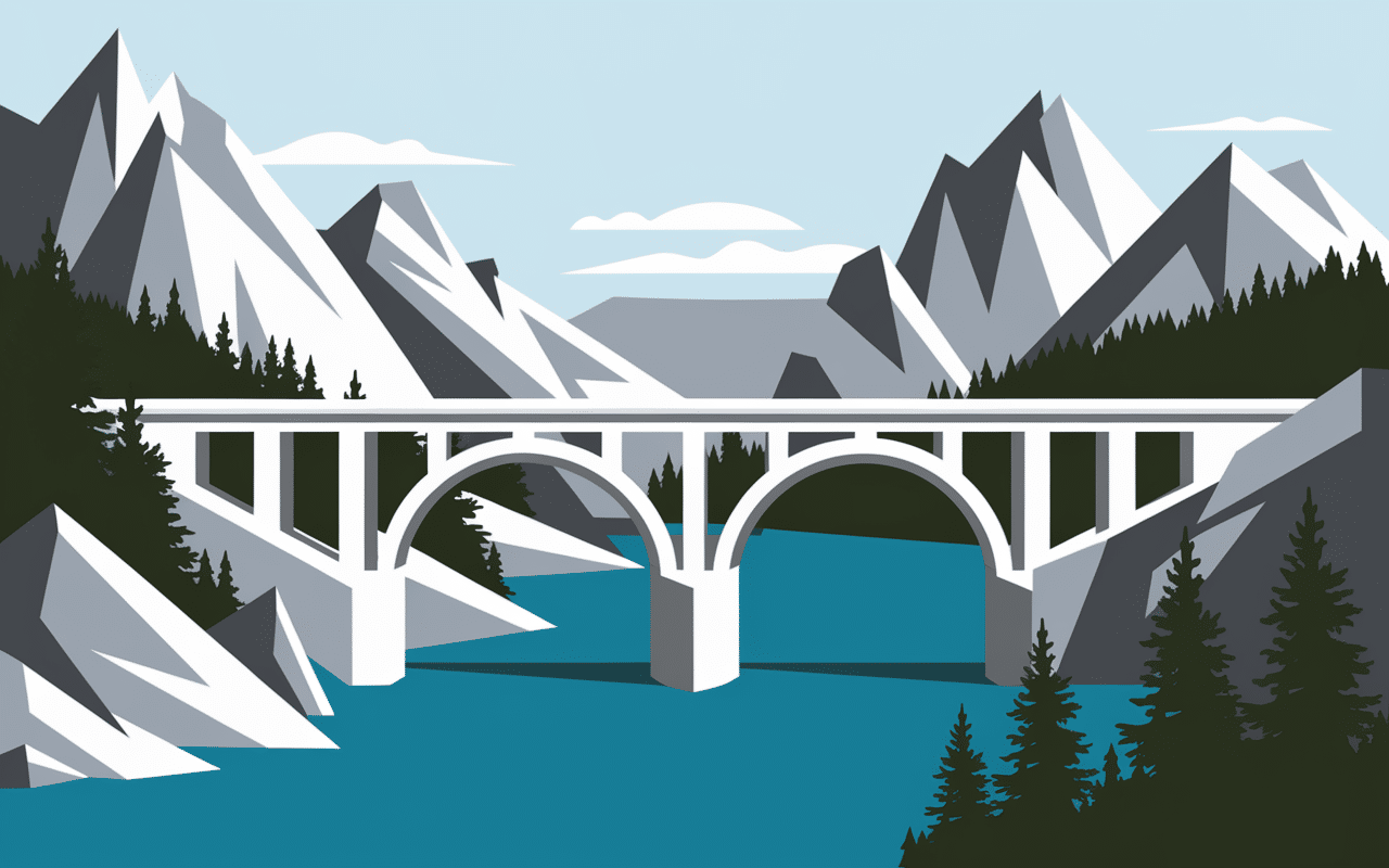 Architecture du barrage Cap de Long en haute montagne