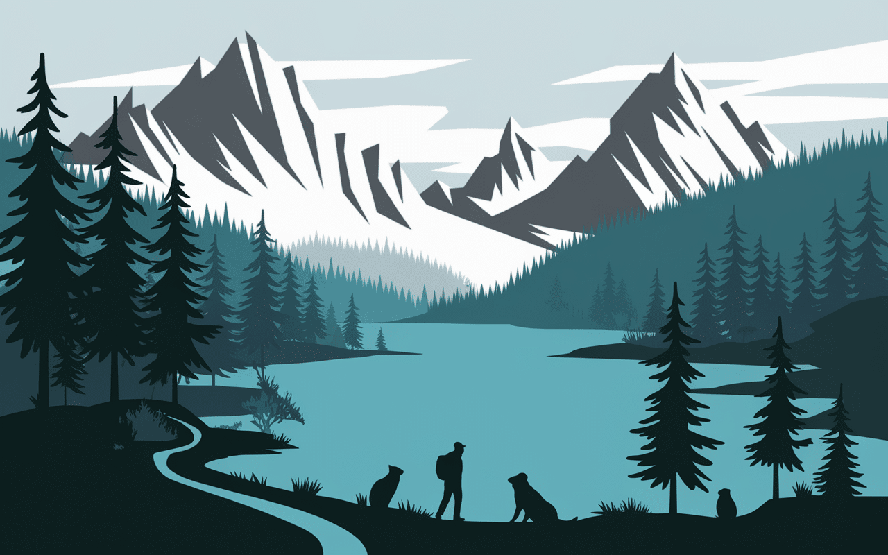 Lac du barrage Cap de Long et réserve Néouvielle paysage