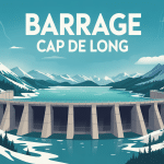 Vue panoramique du barrage Cap de Long dans les montagnes