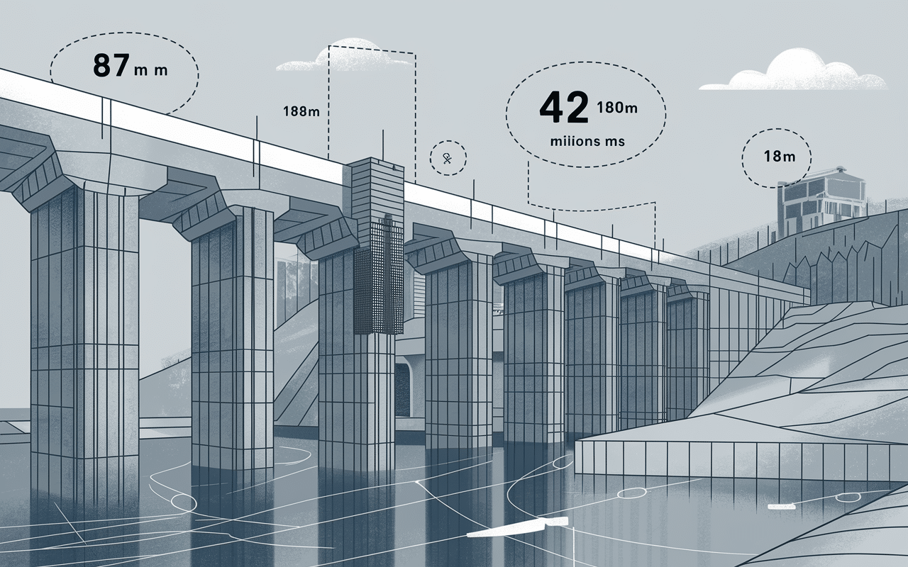 illustration technique barrage de bimont dimensions chiffre