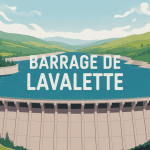 Panorama du barrage de Lavalette et du lac
