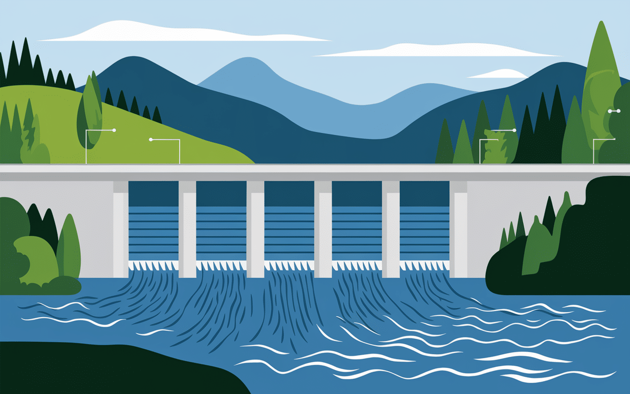 Barrage de Naussac moderne gestion eau