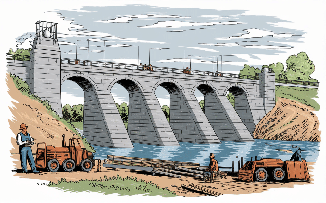 structure barrage de saint guérin coupe technique