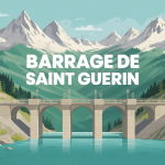 barrage de saint guérin panorama lac turquoise montagne