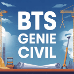 chantier bts en genie civil grues plans casques