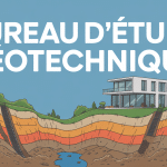Coupe technique de sol avec bureau d'étude géotechnique