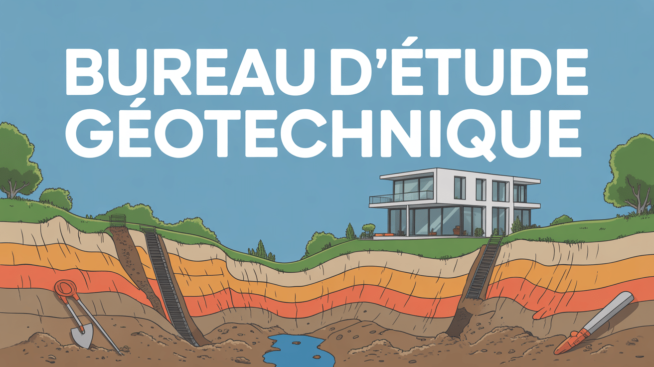Coupe technique de sol avec bureau d'étude géotechnique