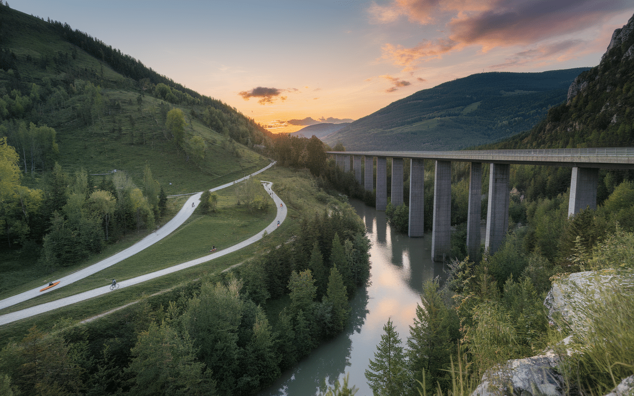 Nature randonnée viaduc camping paradis le viaduc