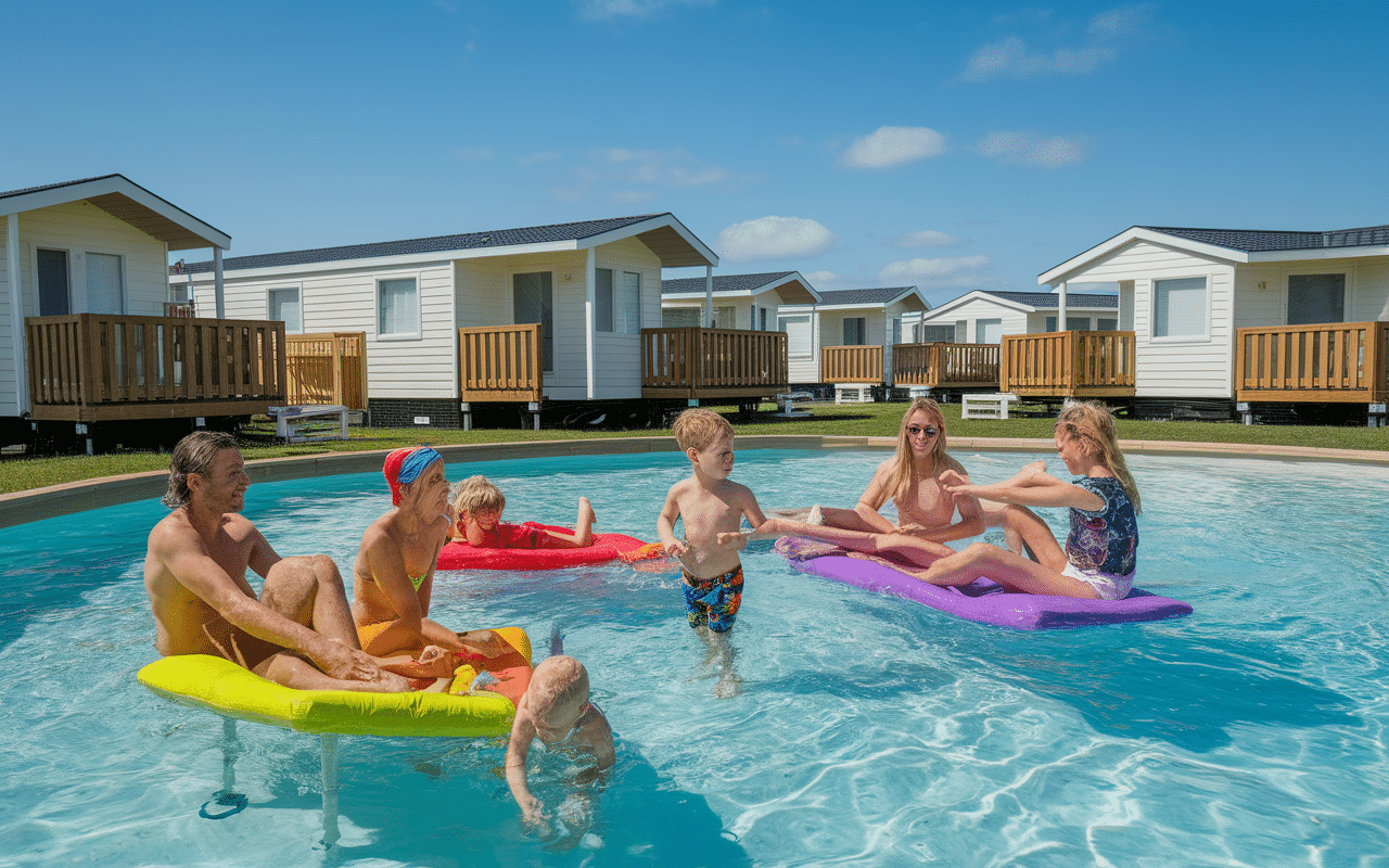 Familles piscine animation camping paradis le viaduc