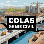 vue aérienne colas génie civil chantier moderne