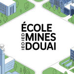 Vue aérienne du campus ecole des mines de douai bâtiments laboratoires résidences