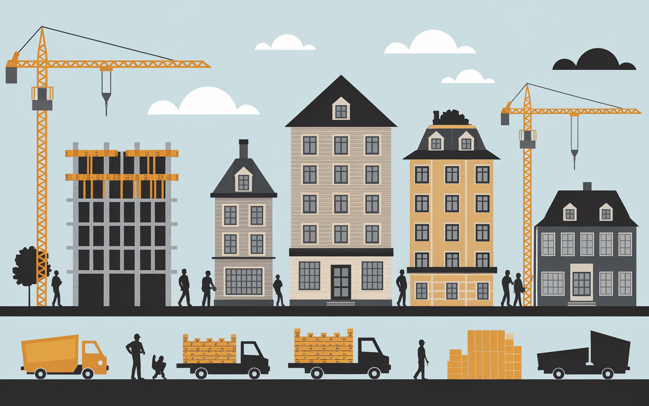 Panorama chantiers entreprise de construction Lyon rénovation extensions