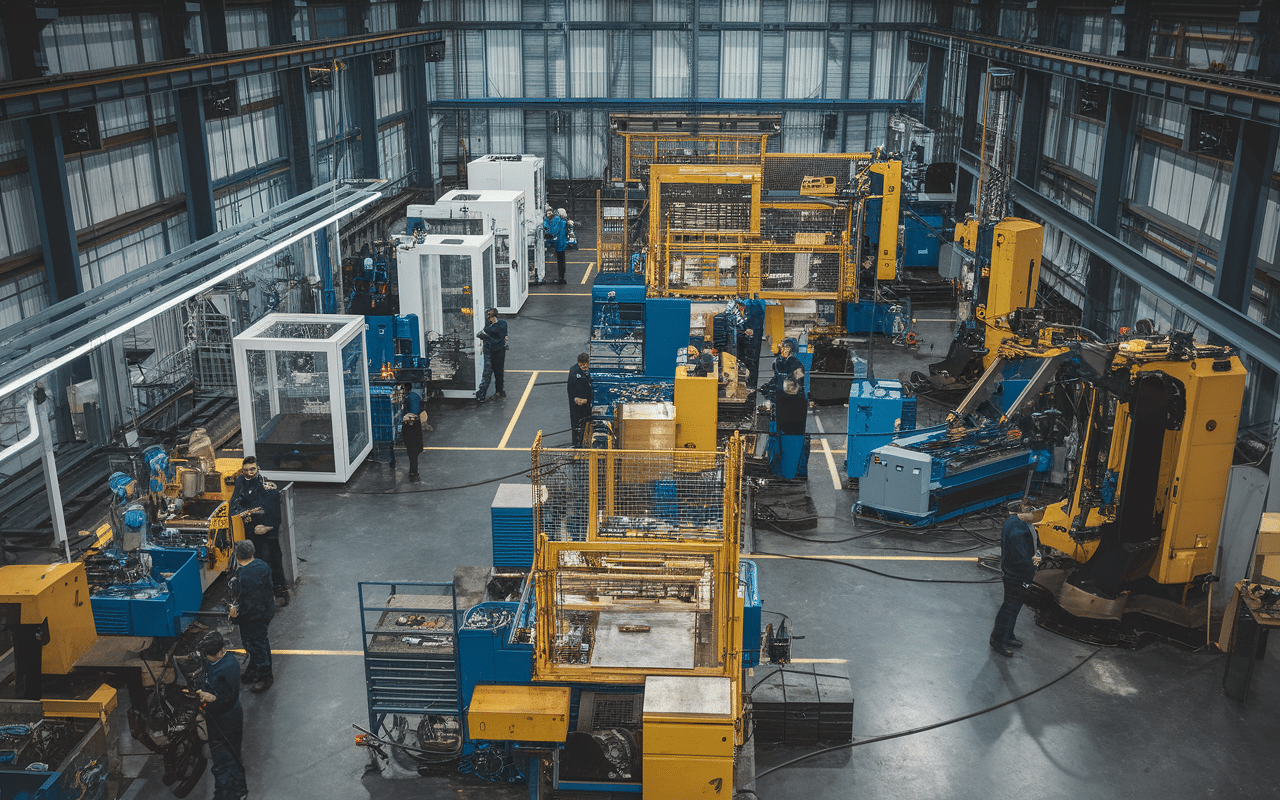 Services entreprise en maintenance industrielle atelier