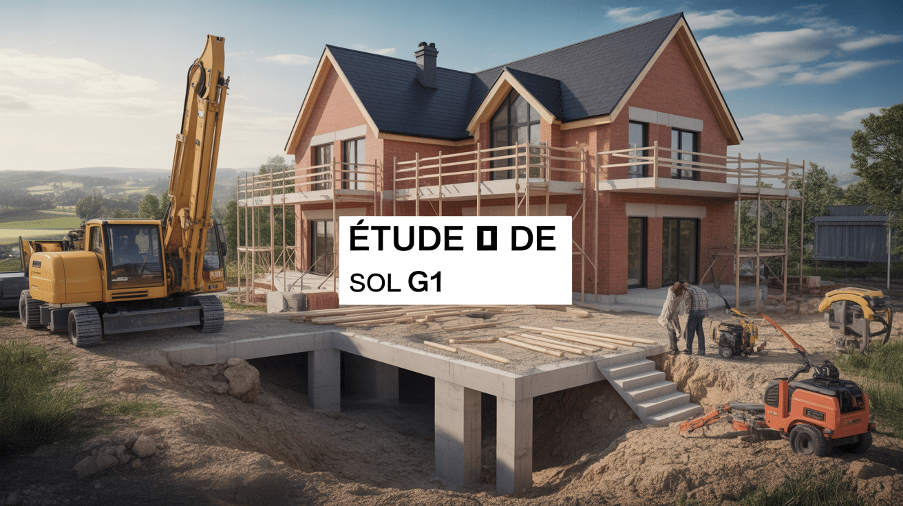 vue chantier etude de sol g1 maison foretuse plans