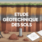 etude geotechnique des sols sur un chantier de construction avec sondage