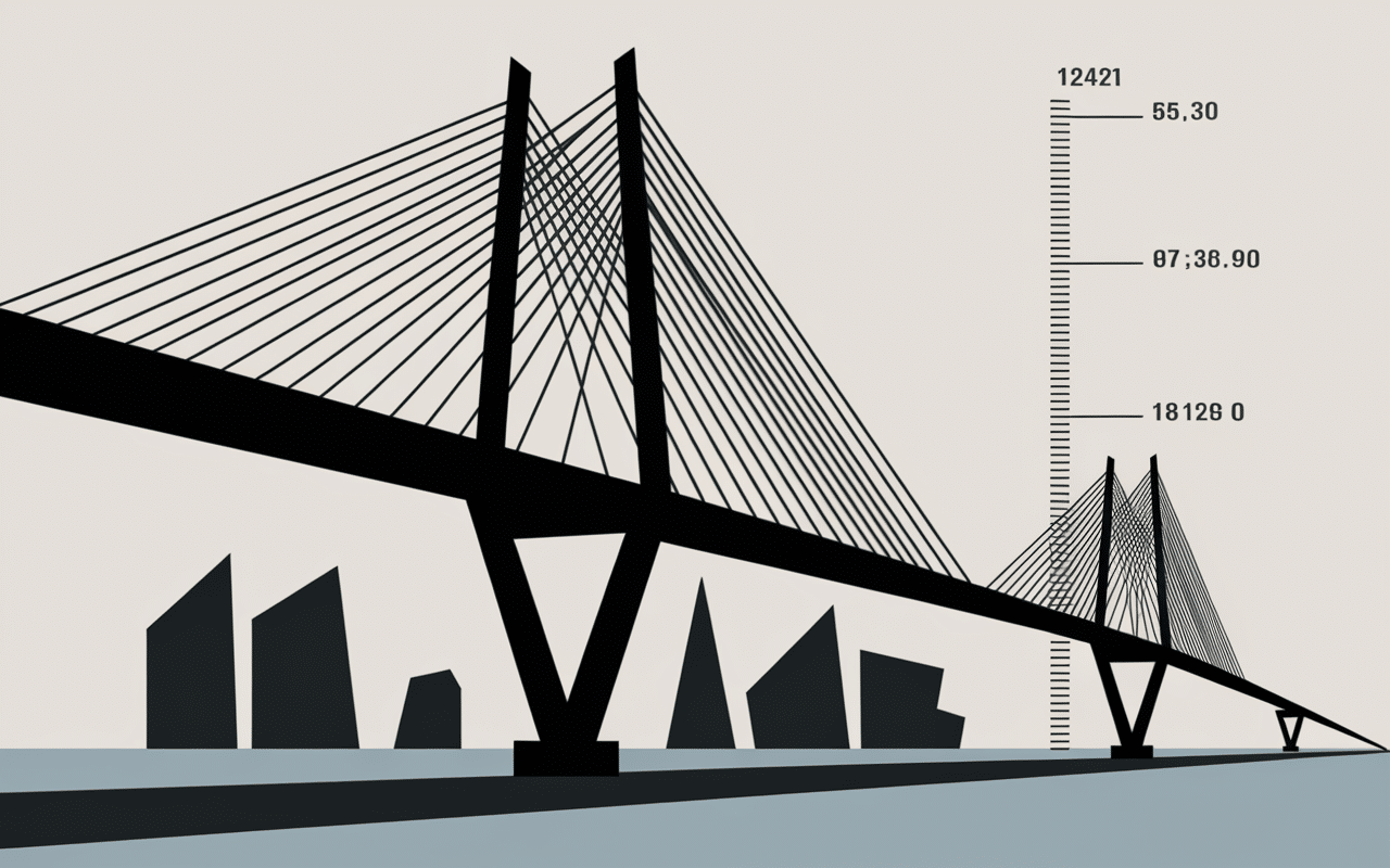 Comparaison visuelle hauteur du viaduc de Millau avec autres ponts