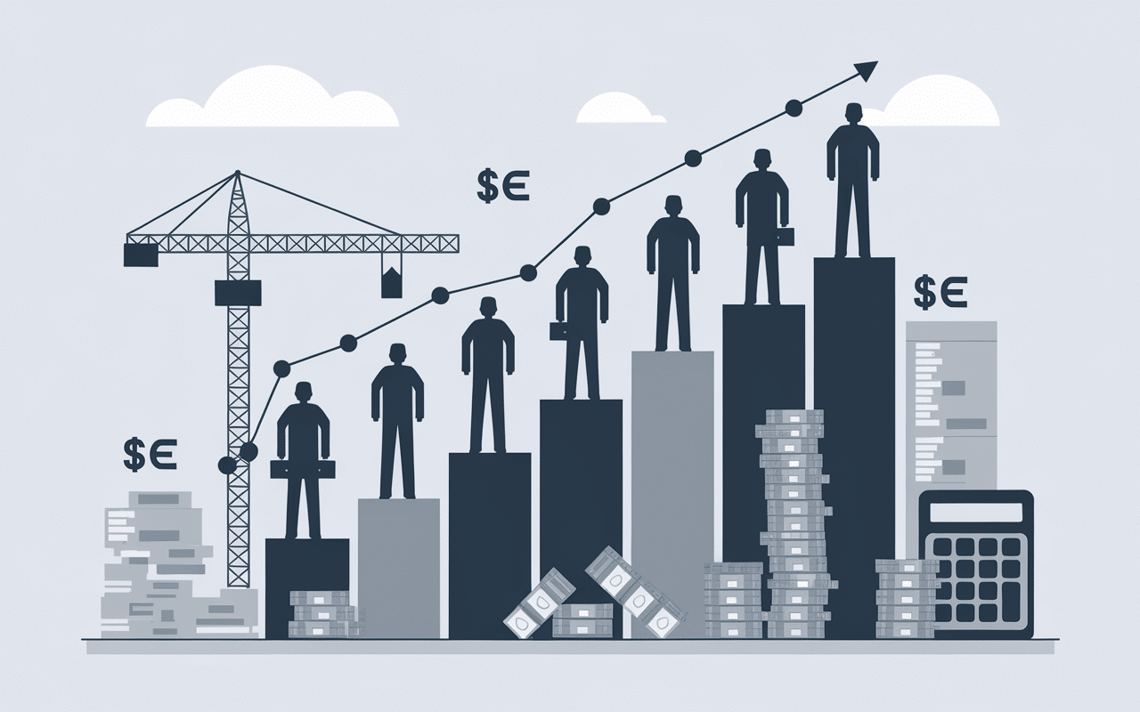 graphique salaire ingénieur génie civil barres expérience