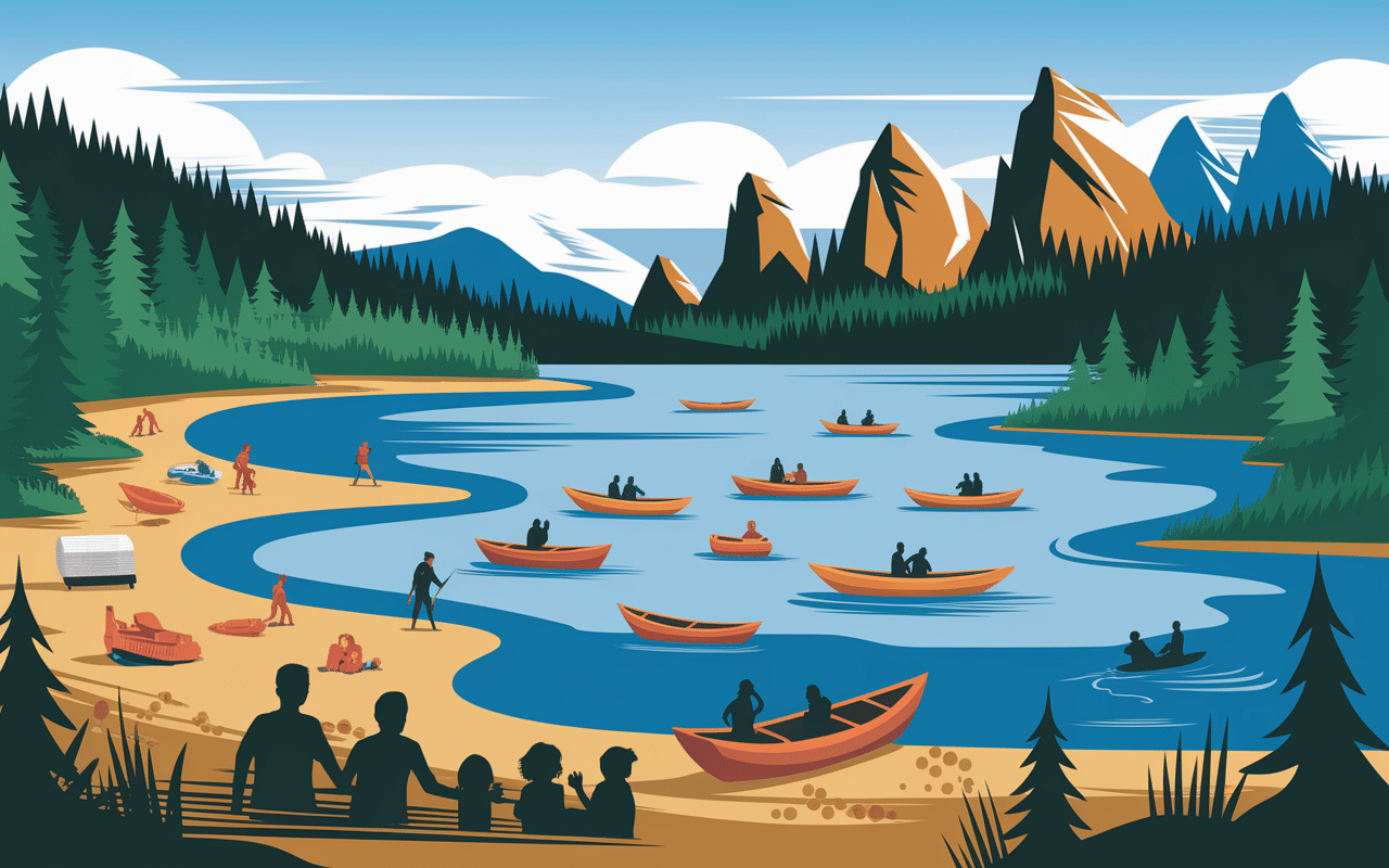 Lac barrage bort les orgues plages bateaux activités estivales