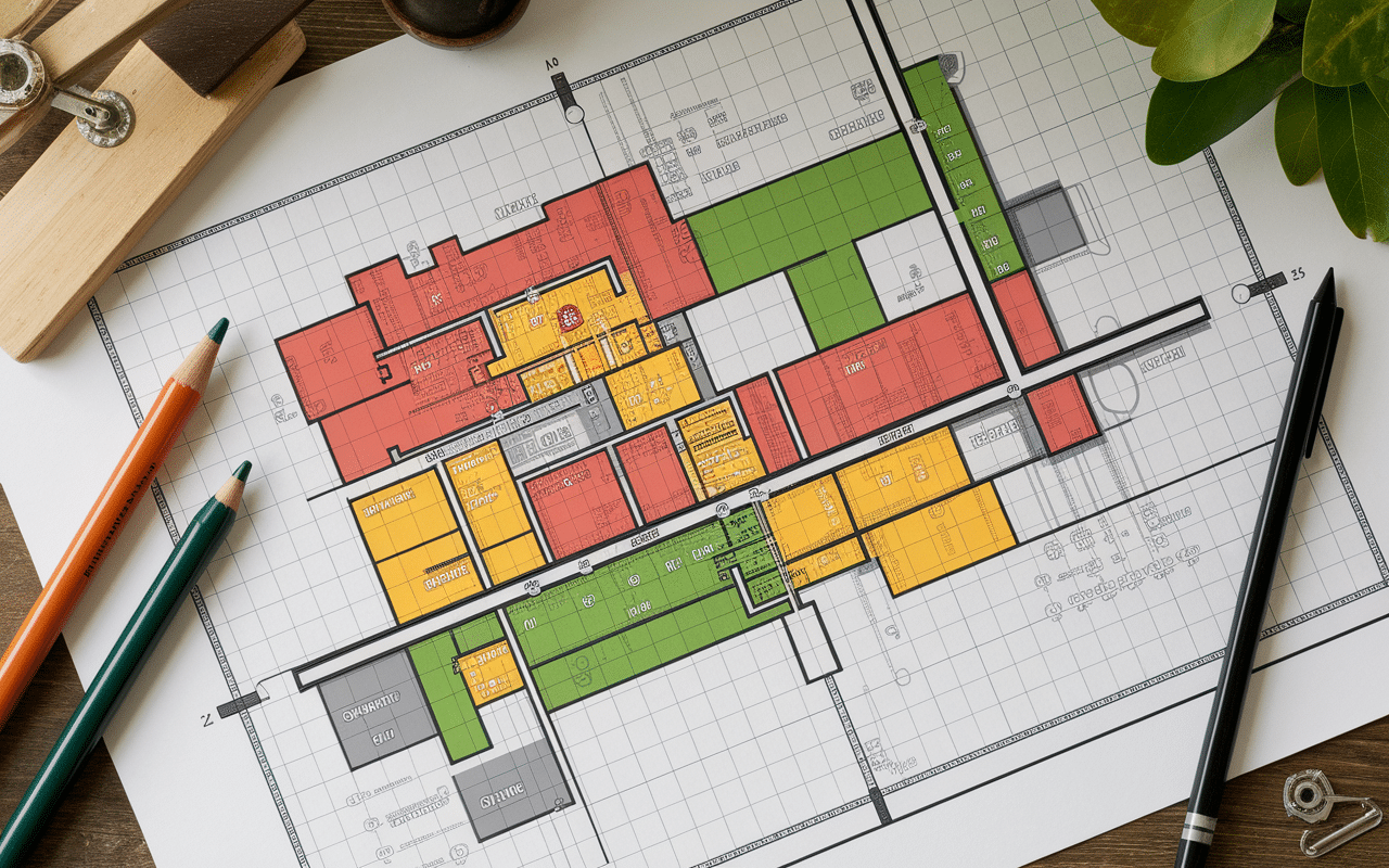 plan urbanisme toulouse zones colorées