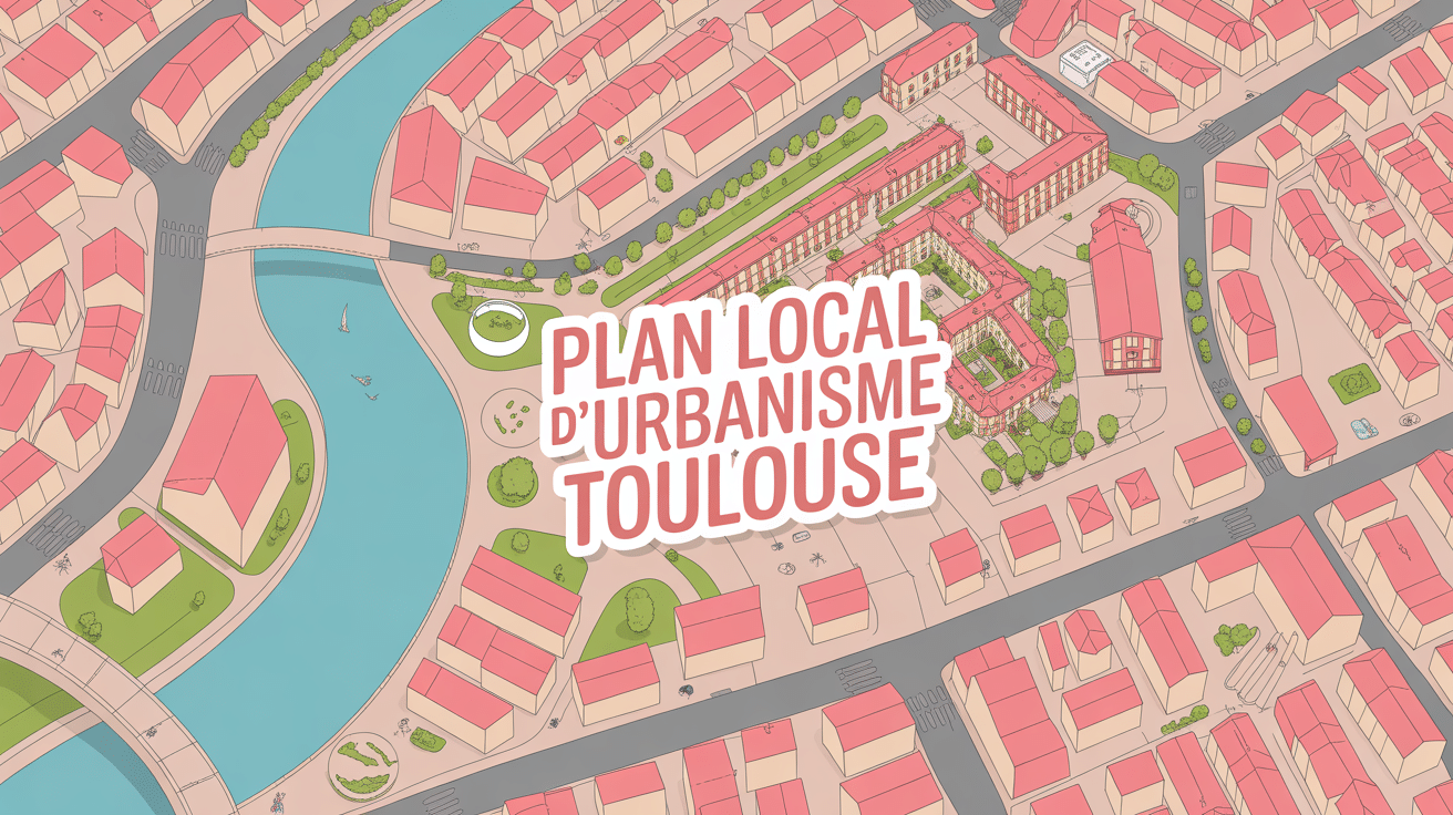 vue aérienne plan local d'urbanisme toulouse