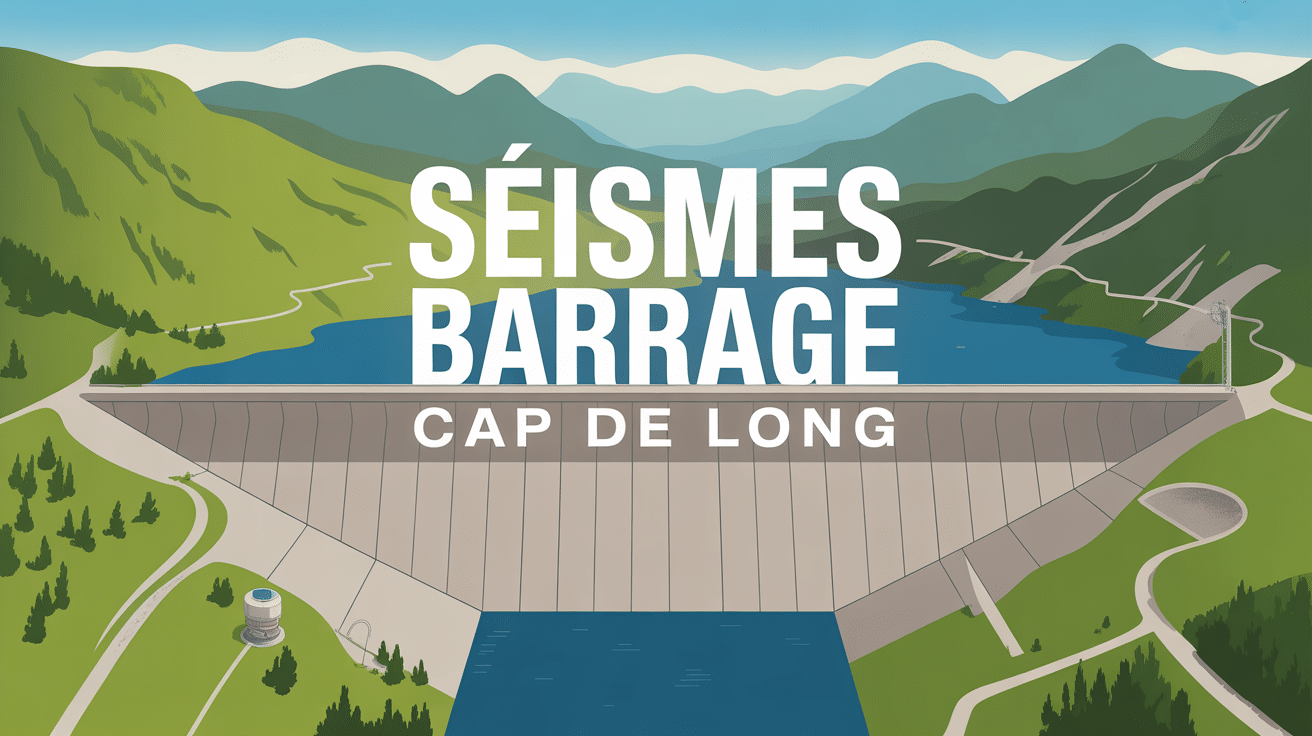 seisme barrage cap de long image drone