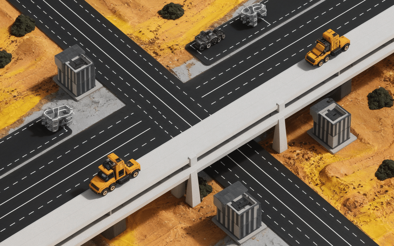 Infrastructures routes ponts société des travaux publics