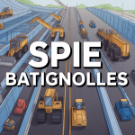 Spie Batignolles génie civil vue aérienne chantier infrastructure
