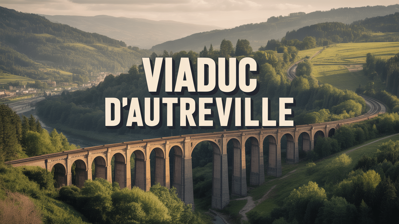 Viaduc d'Autreville panoramique arches pierre