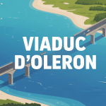vue aerienne du viaduc d oleron au coucher du soleil