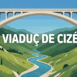 viaduc de cize pont autoroutier vue panoramique