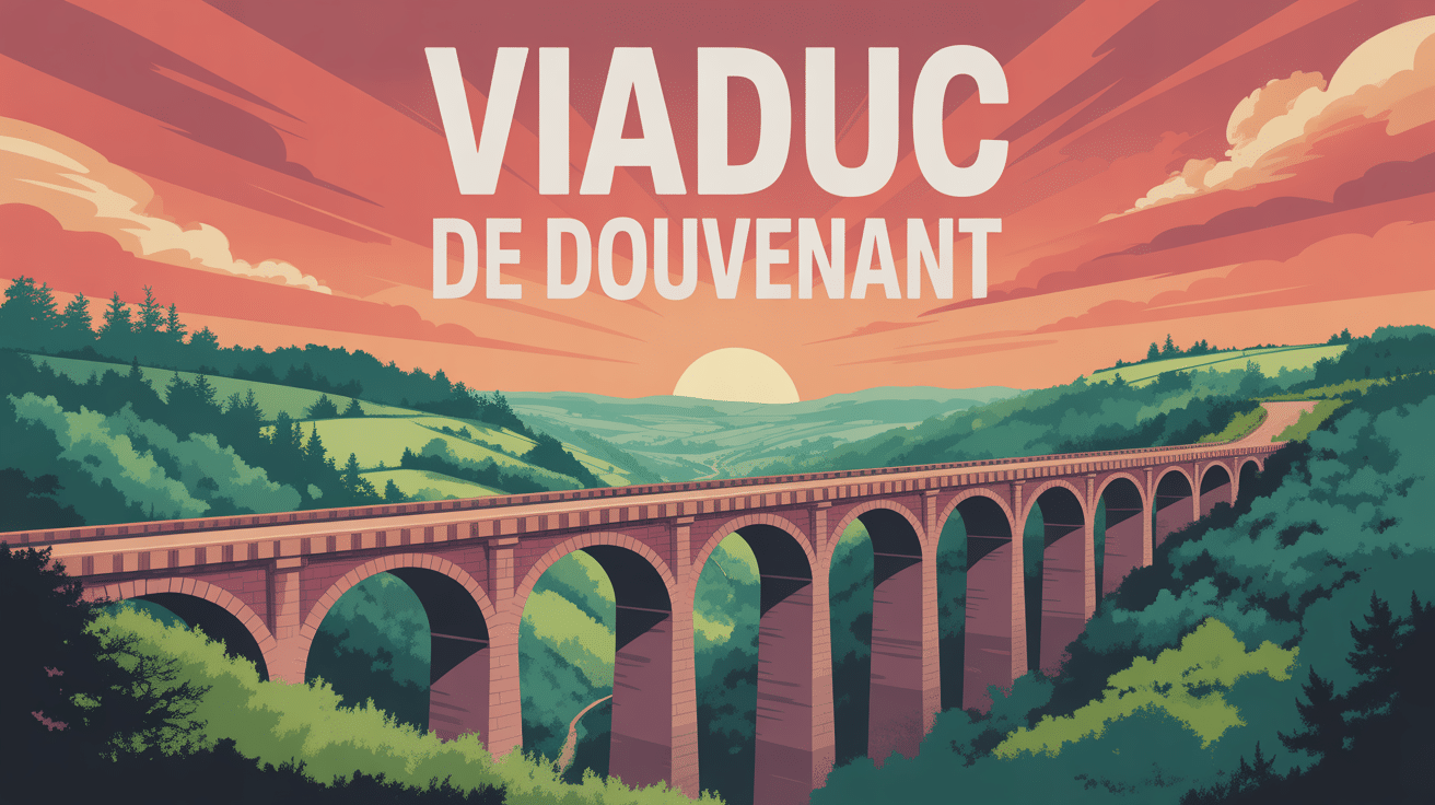 viaduc de douvenant panorama arches pierre