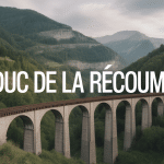 viaduc de la recoumène vue panoramique arches pierre