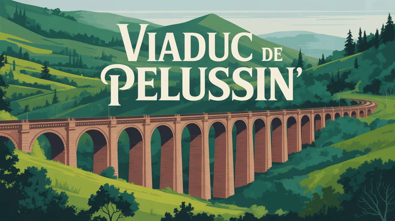vue panoramique viaduc de pelussin illustration architecturale