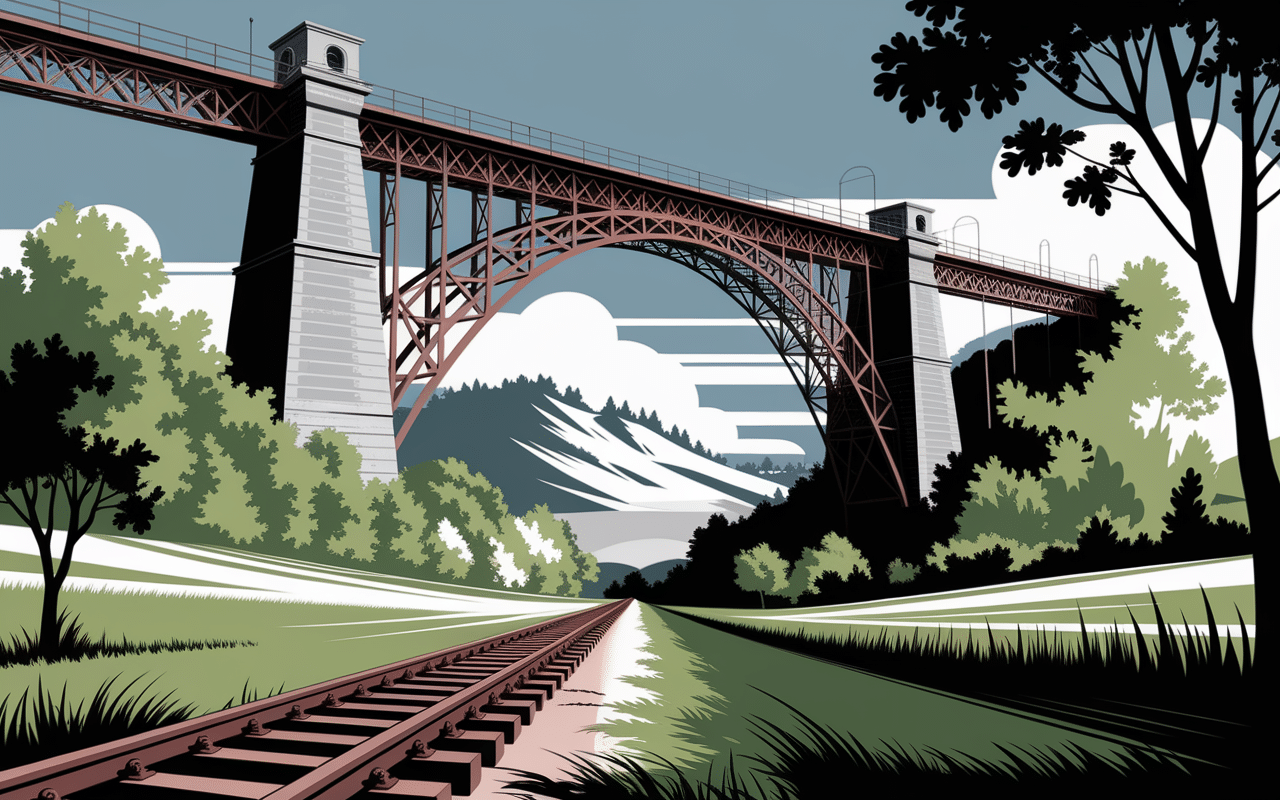 Viaduc de Souleuvre structure historique en Normandie