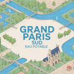carte réseau eaux Grand Paris Sud