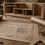 Meuble en carton fabrication plan et outils atelier