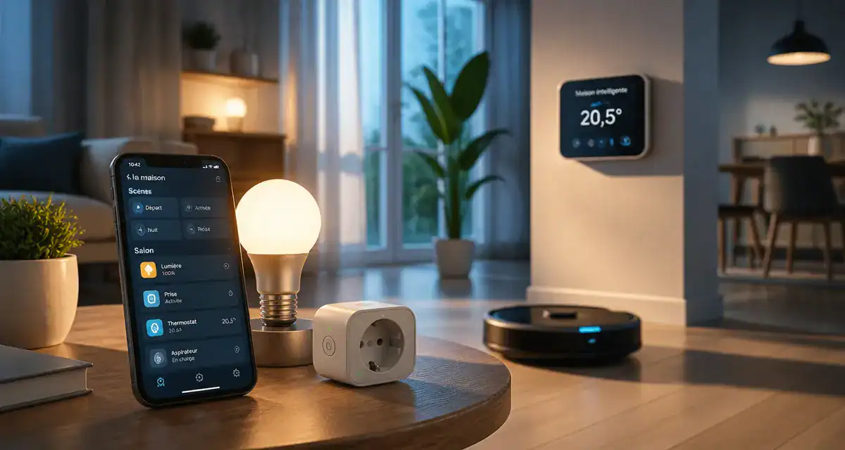appareil intelligent dans salon connecté