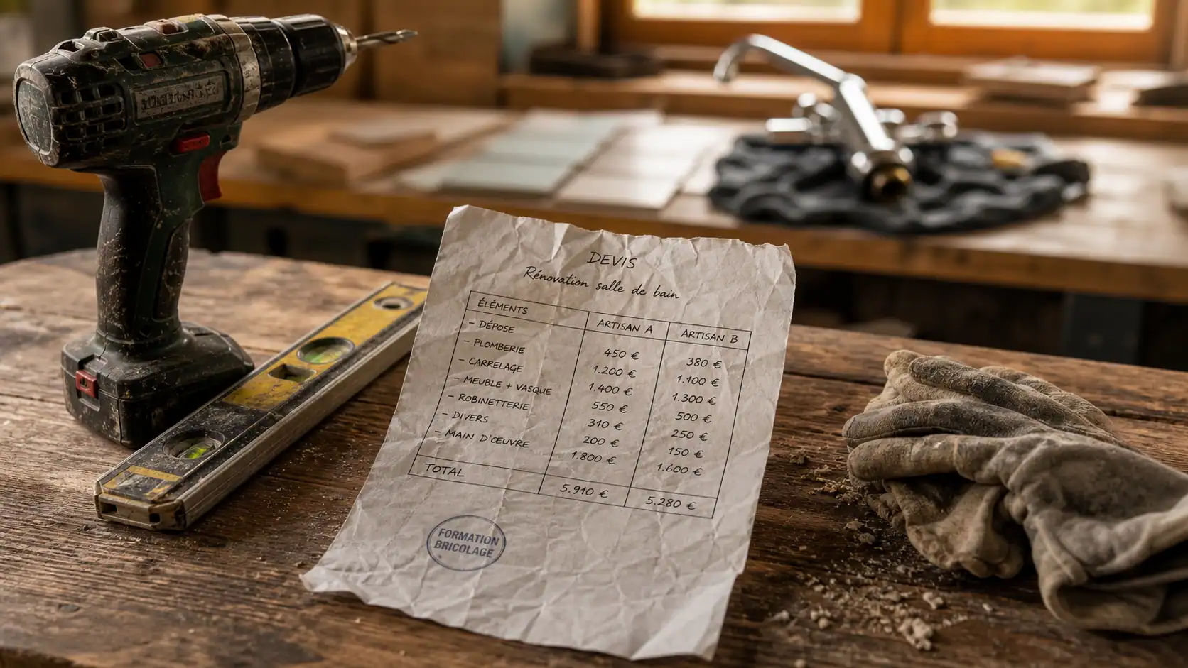 LeLabDuBricoleur : formation bricolage prix, perceuse et comparatif de tarifs