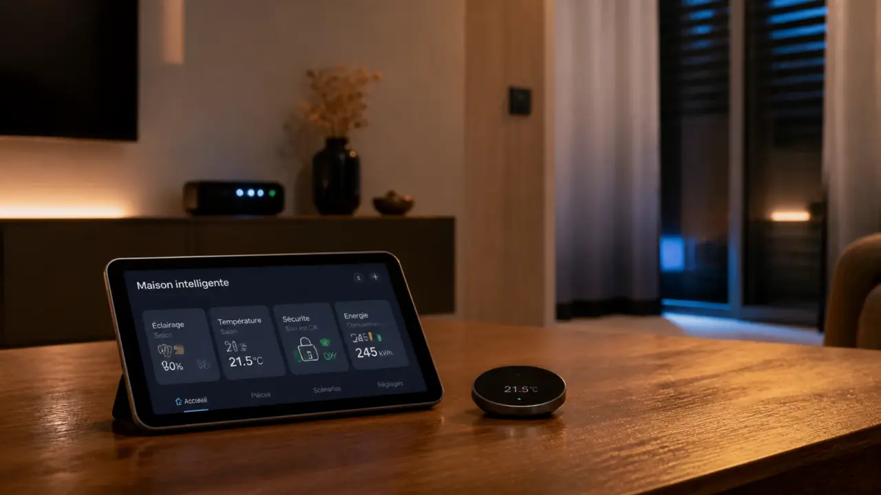 Domotique définition : thermostat et application maison intelligente